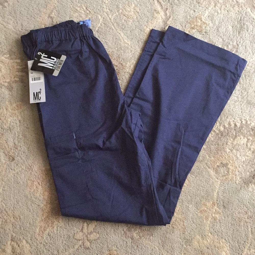 Navy blue scrub pants